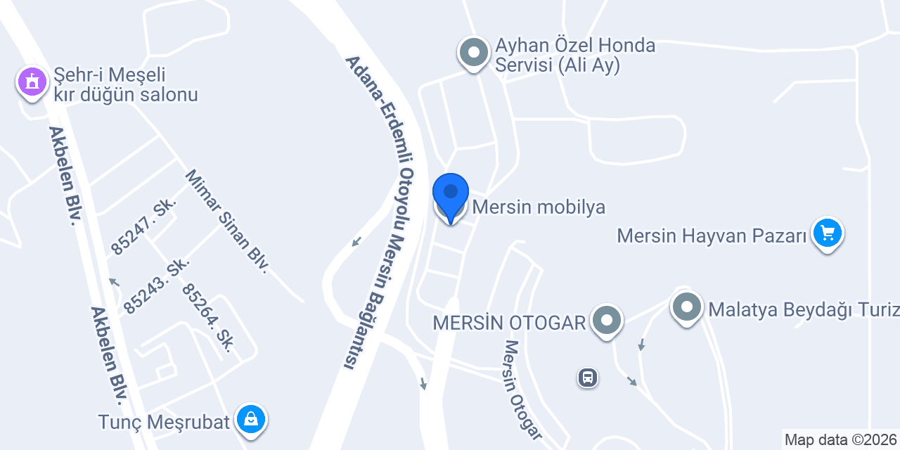 Mersin mobilya konumu