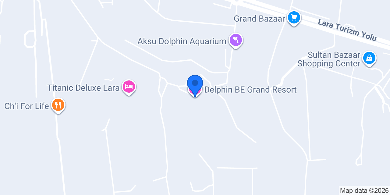 Delphin BE Grand Resort konumu