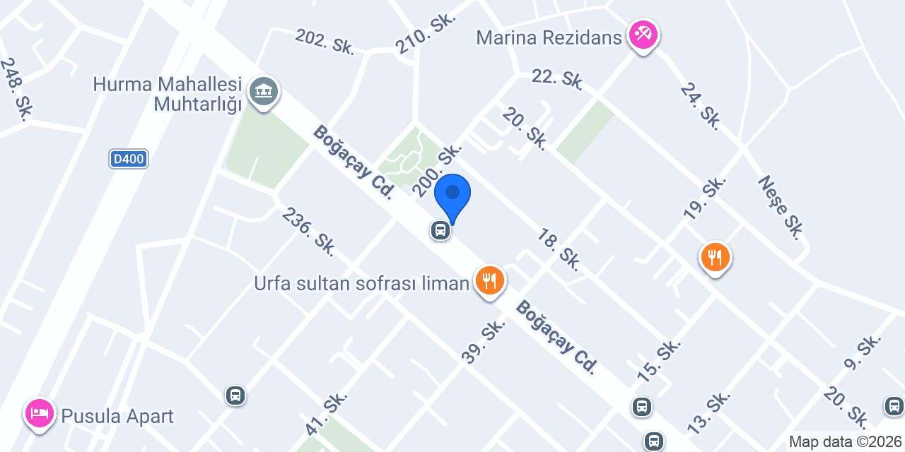 Nur Pastaneleri Hurma Şubesi konumu
