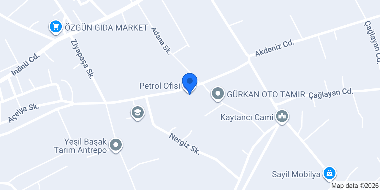 Petrol Ofisi konumu