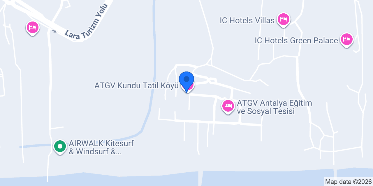 ATGV Kundu Tatil Köyü konumu
