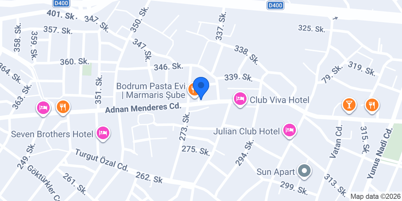 Ella Cafe Marmaris konumu