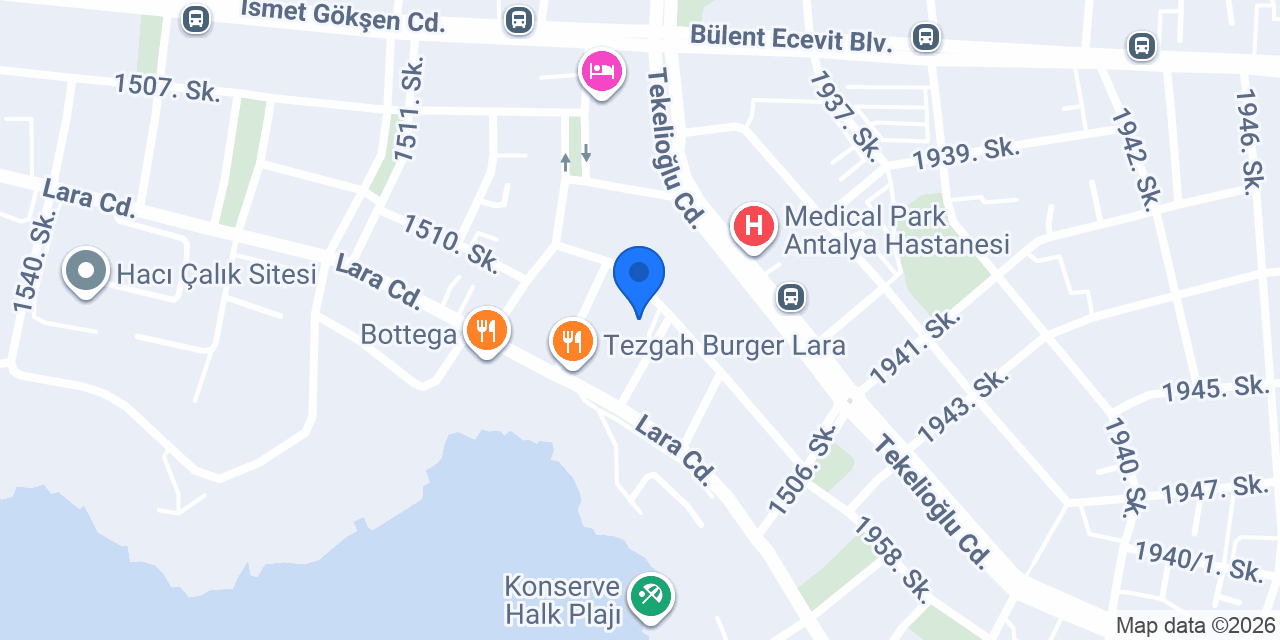 Lara Mutlu Masaj Salonu konumu