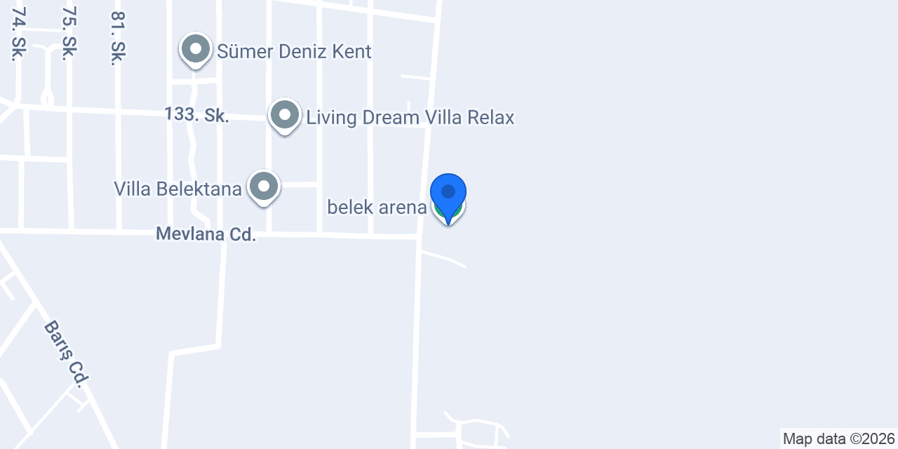 belek arena konumu