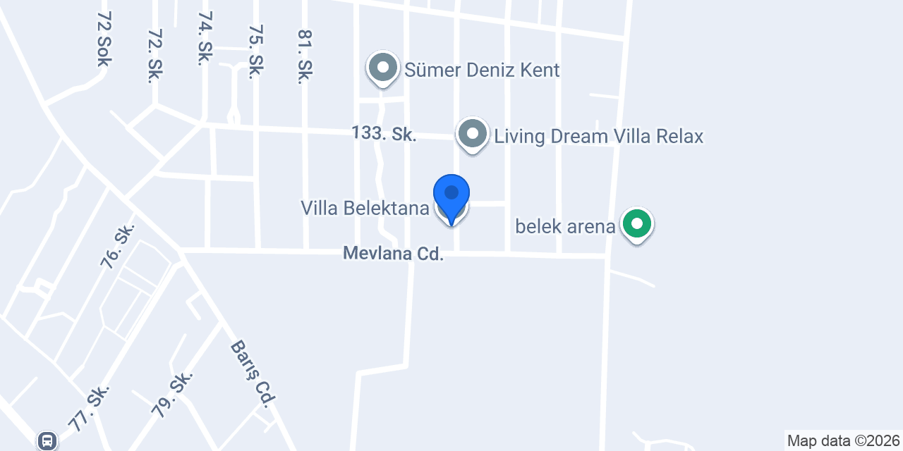 Villa Belektana konumu
