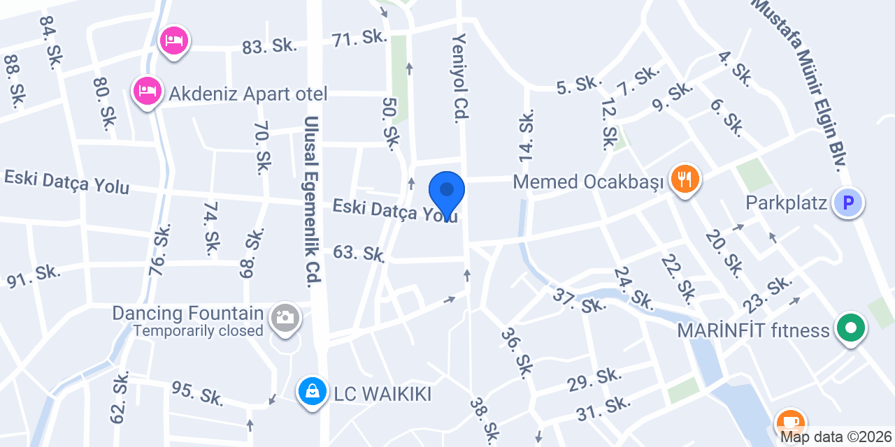 Marmaris yufka ve mantı evi konumu