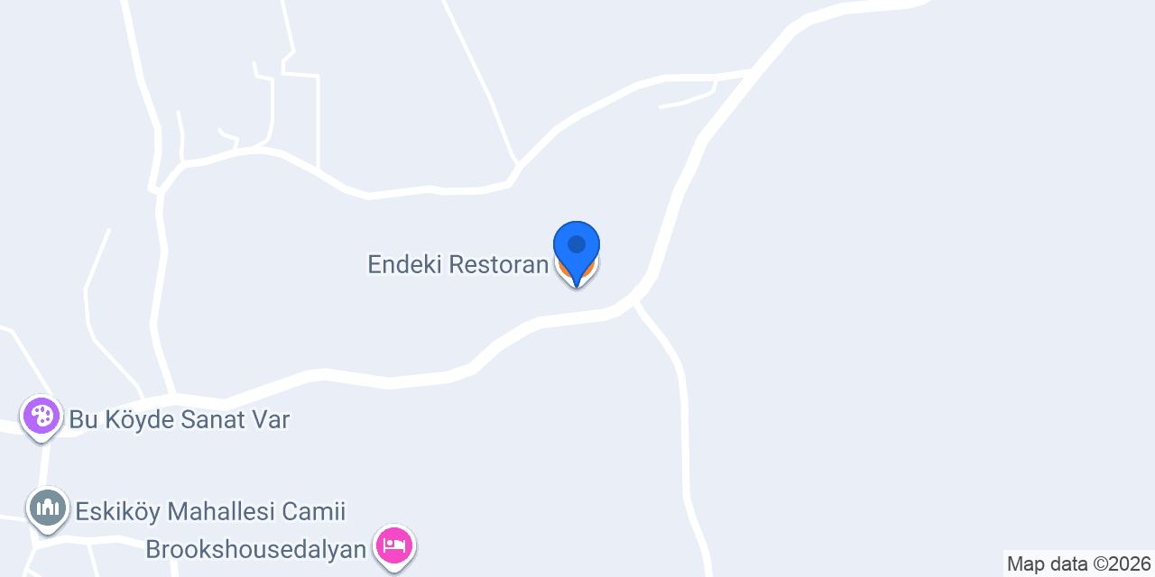 Endeki Restoran konumu