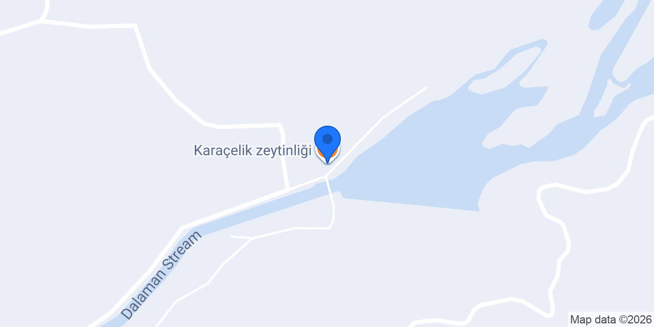 Karaçelik zeytinliği konumu