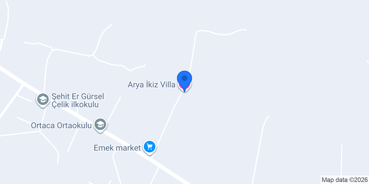 Arya İkiz Villa konumu