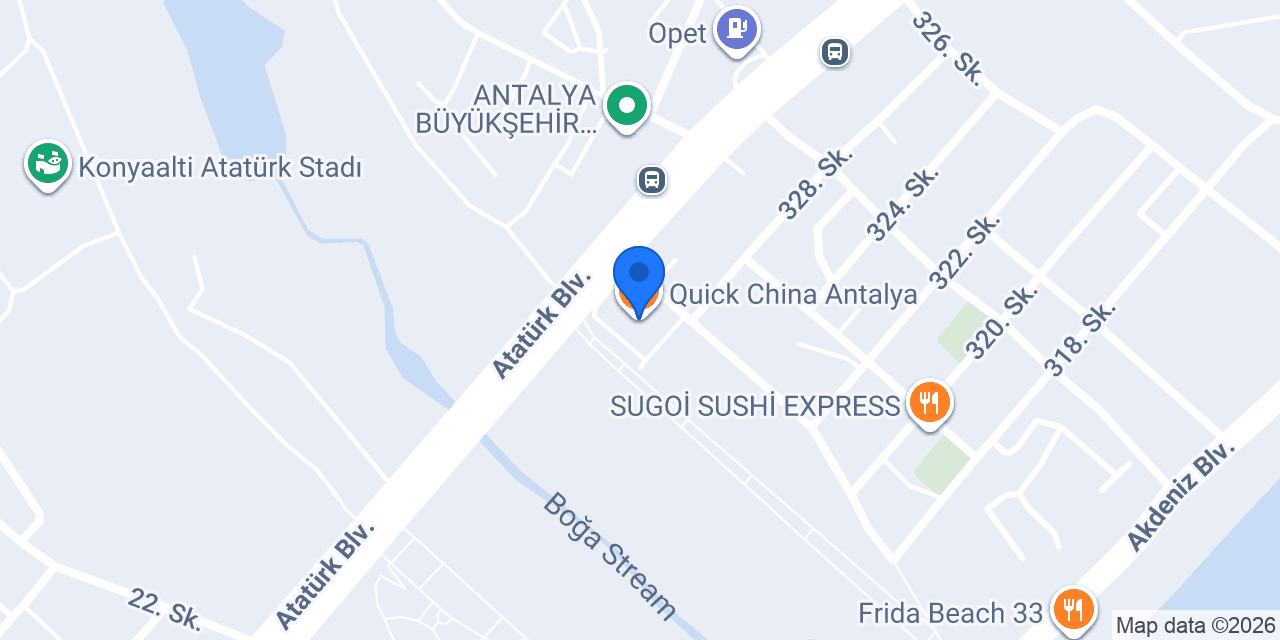 Quick China Antalya konumu