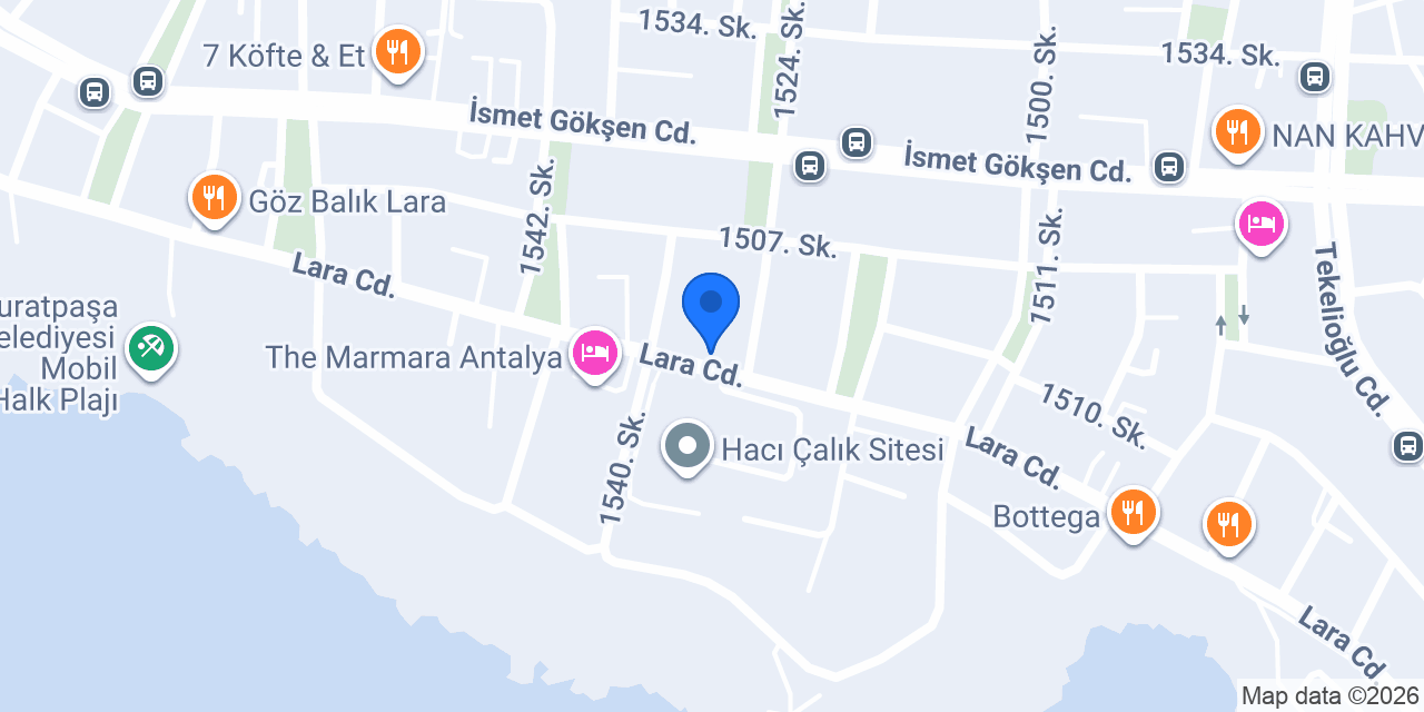 Çikolata Evim Lara konumu