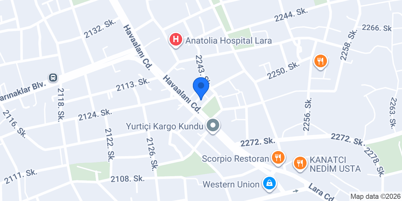 Eva Lara Bayan Kuaförü konumu