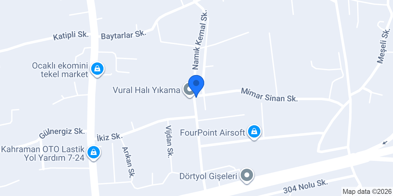 Taç Halı Yıkama Fabrikası Dörtyol konumu