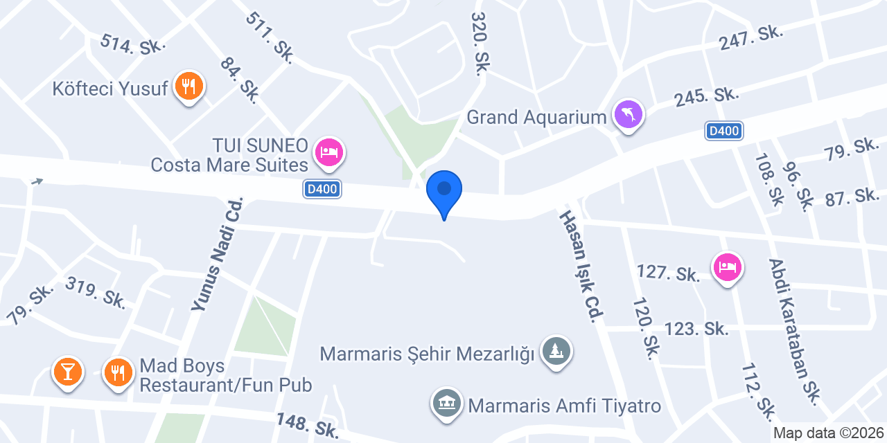 Emser Mutfak Marmaris konumu