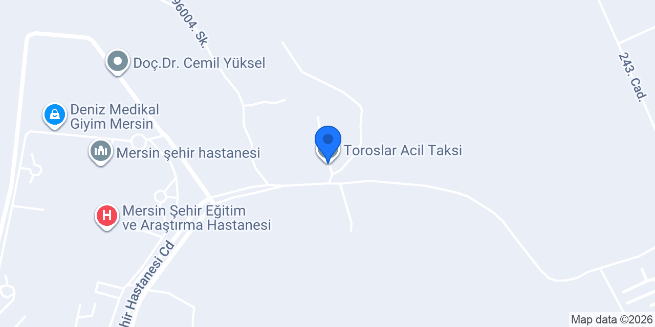 Toroslar Acil Taksi konumu