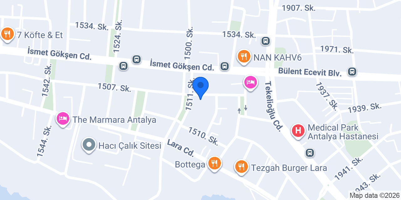 Antalya Diyetisyen - Ali KOŞAR konumu