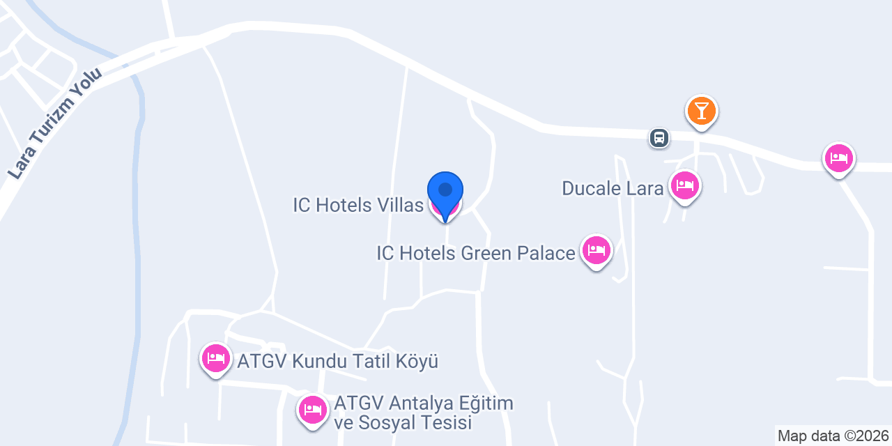 IC Hotels Villas konumu