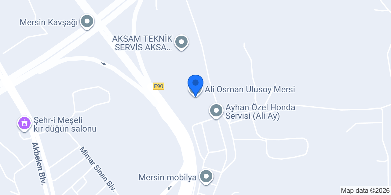 Ali Osman Ulusoy Mersi konumu