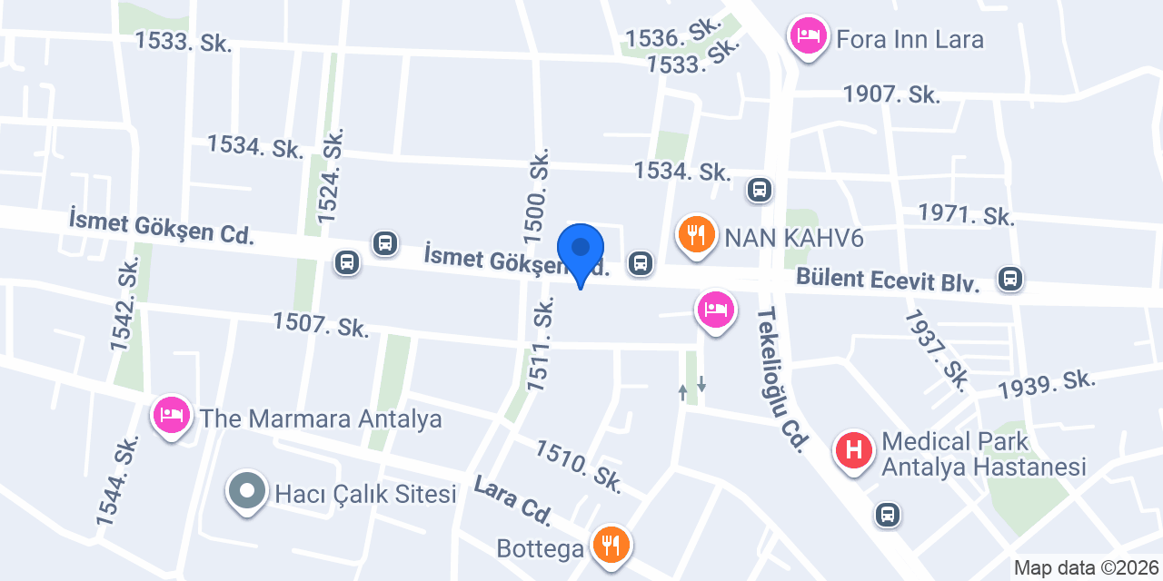 Garanti BBVA Lara Şubesi konumu