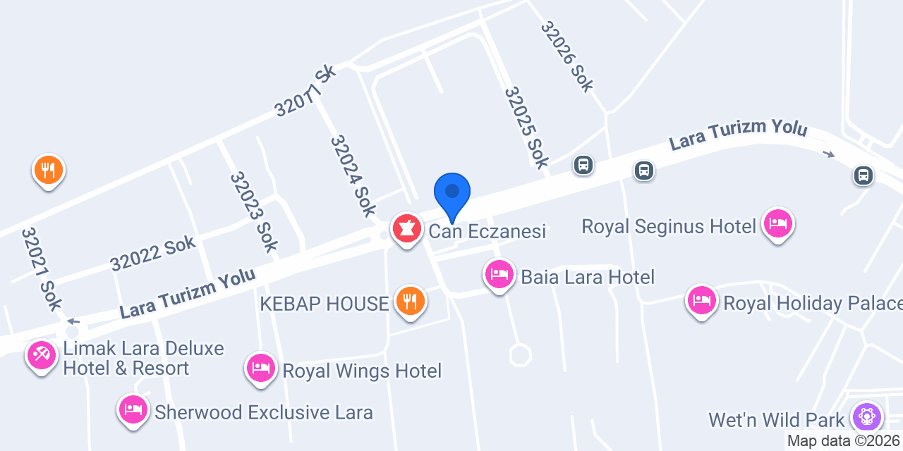 Antalya vip taxi transfer konumu