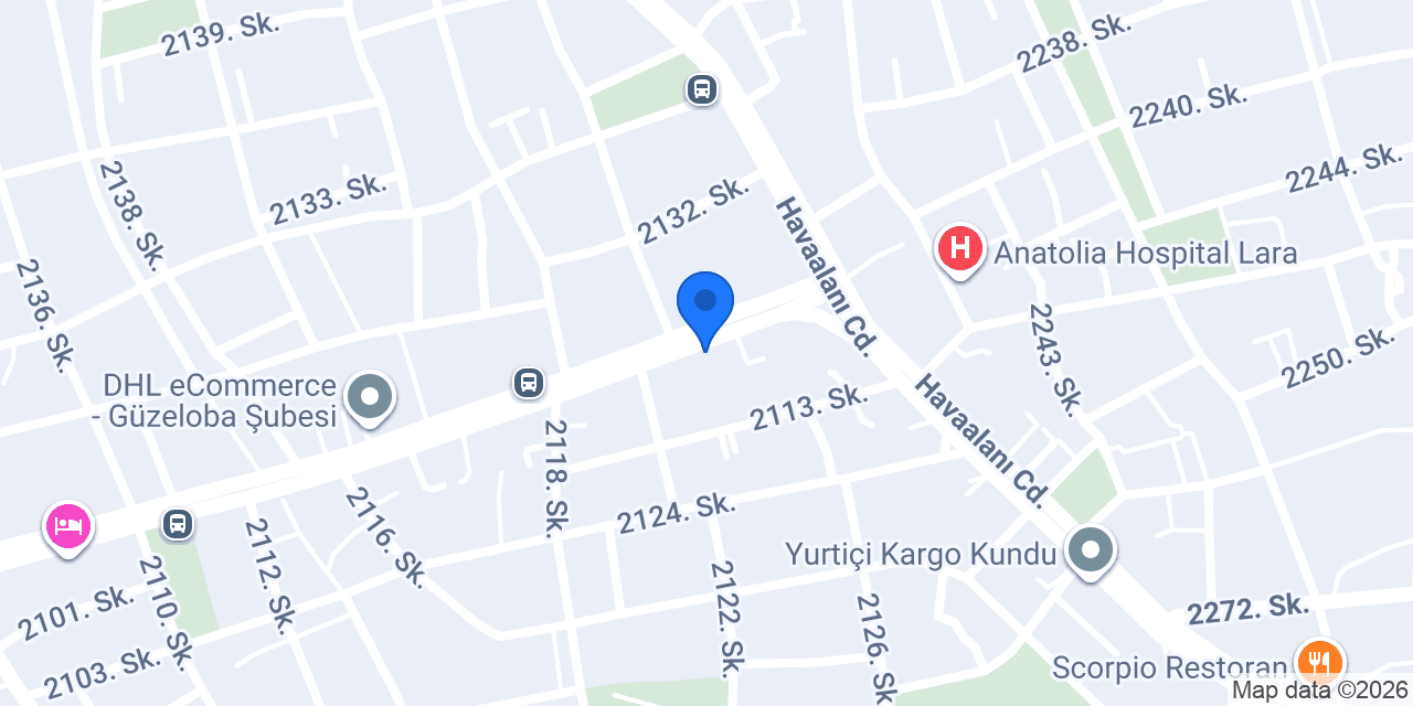 Garanti BBVA Güzeloba Şubesi konumu