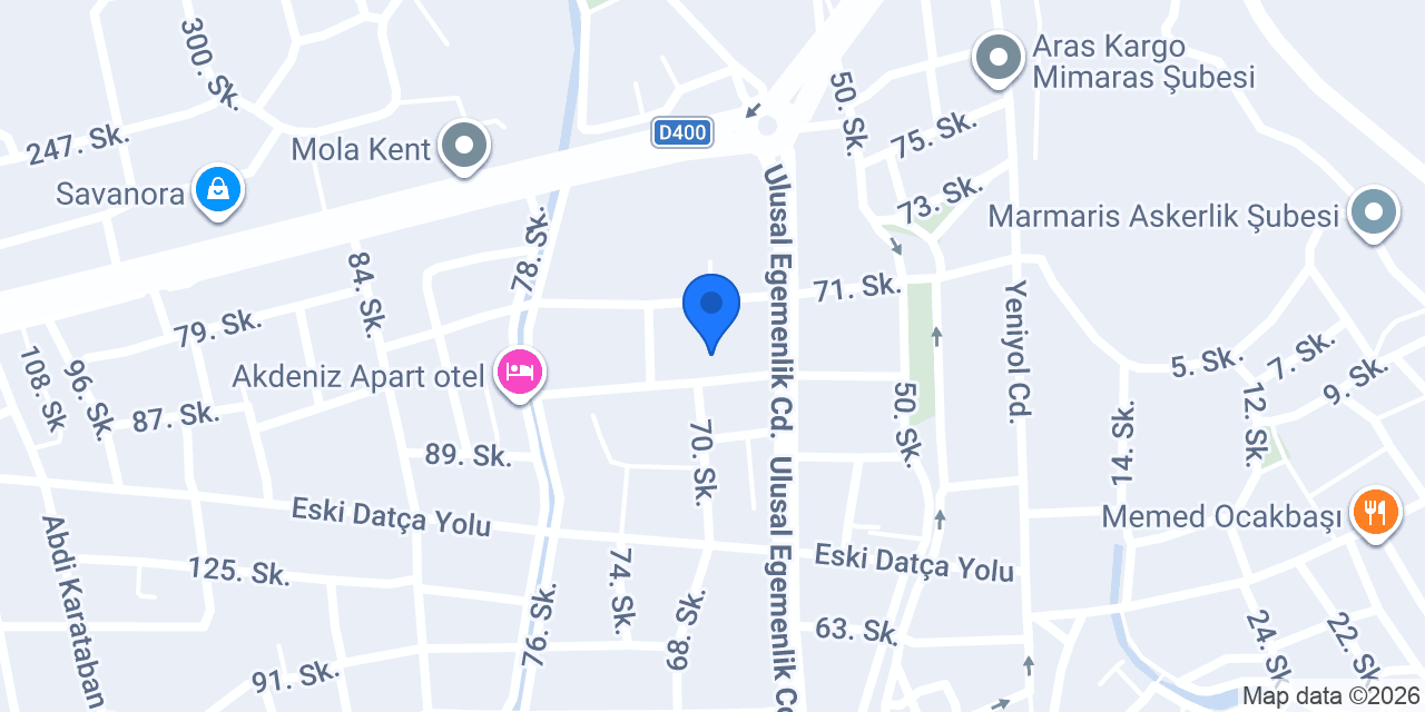 Akbank Marmaris Şubesi konumu