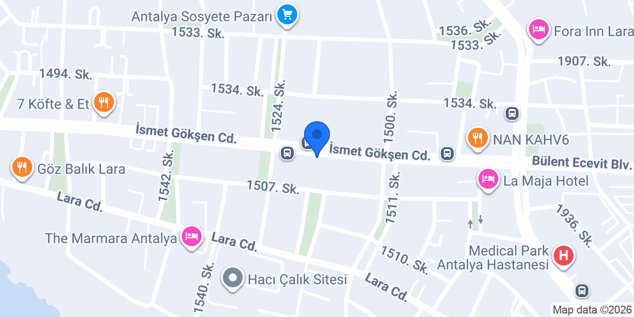 Asil Kuyumculuk Lara konumu