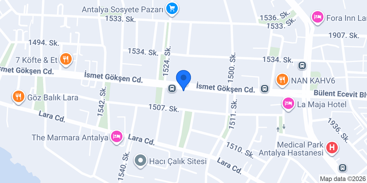 Uzm. Dr. Sadık Yılmaz Dermatoloji Kliniği konumu