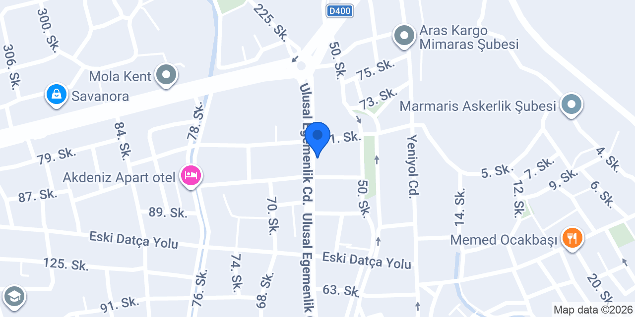 Ünsal Showroom konumu