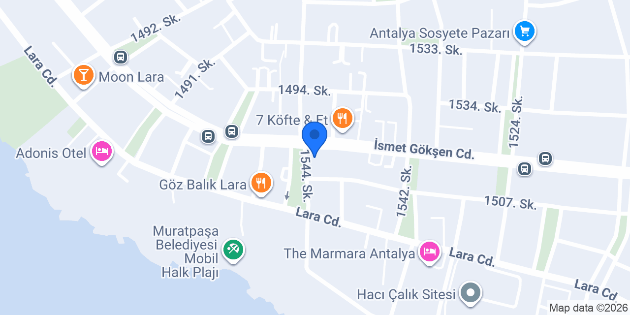 Yapı Kredi - Lara Şubesi konumu
