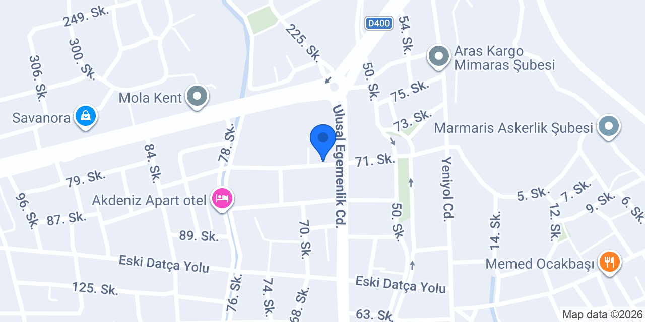 Marmaris Büro Mobilyaları konumu