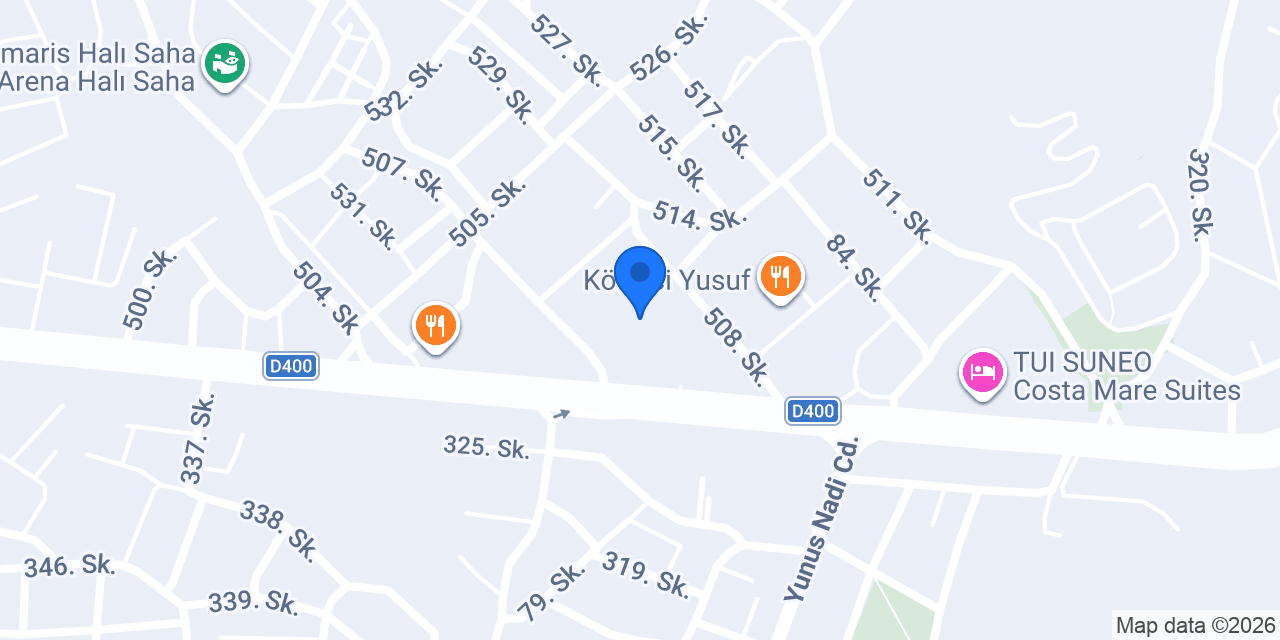 Enterprise Rent a Car Marmaris konumu