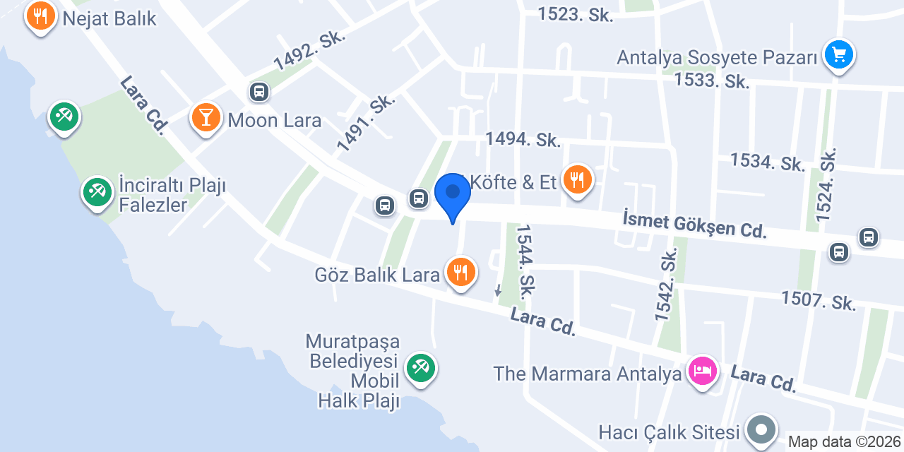 Akdeniz Dondurma Lara Şubesi konumu