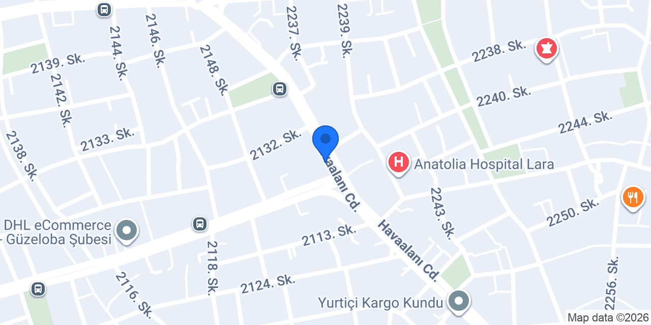 Evren Büfe Güzeloba konumu