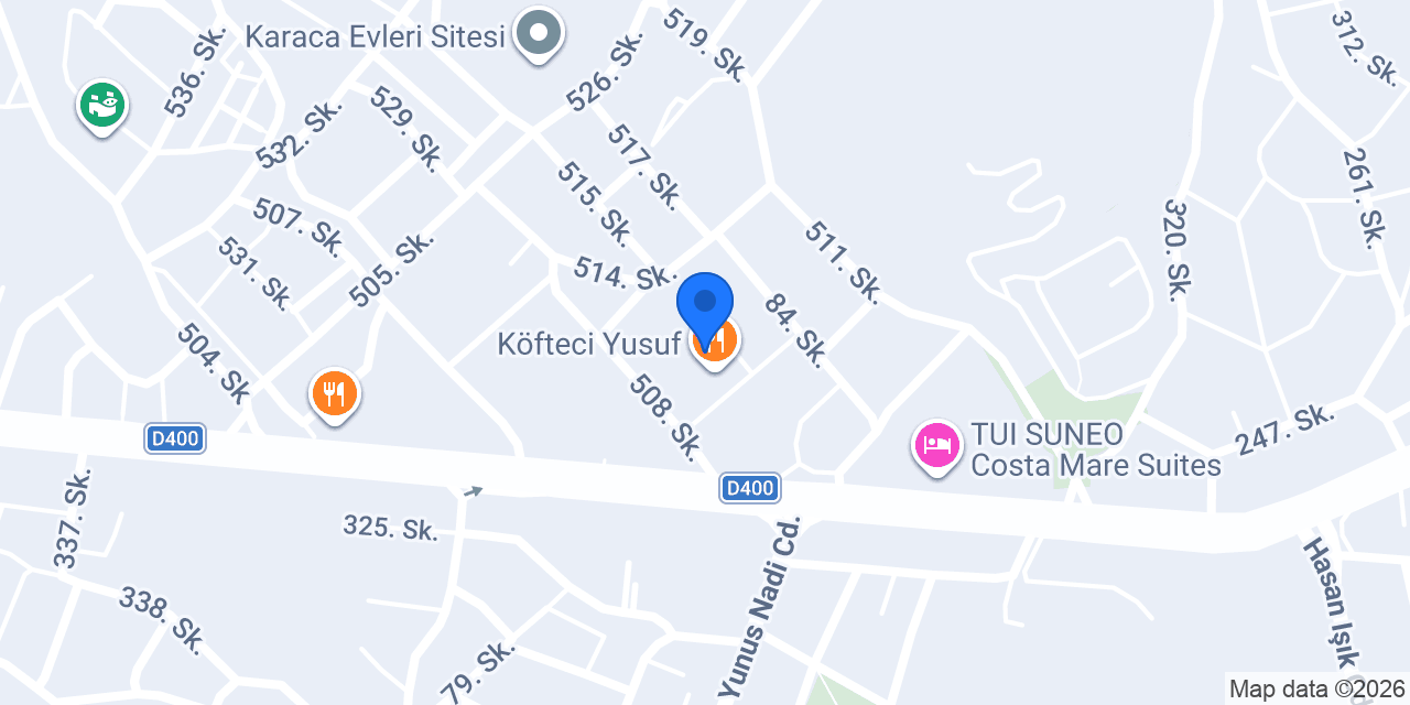 Yemen Kahvesi Marmaris konumu