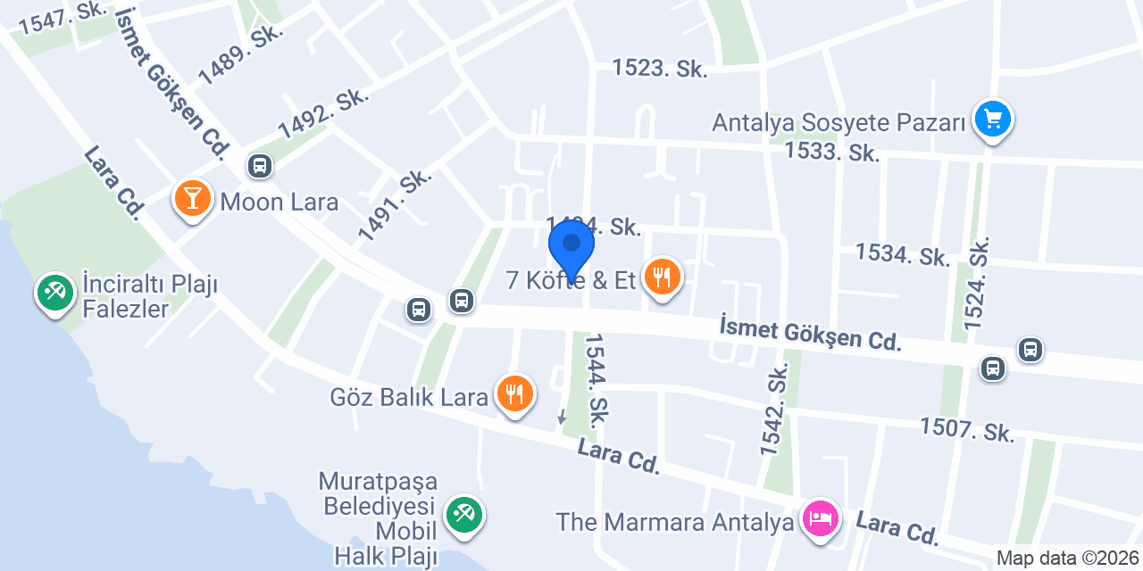 Christina House Antalya konumu