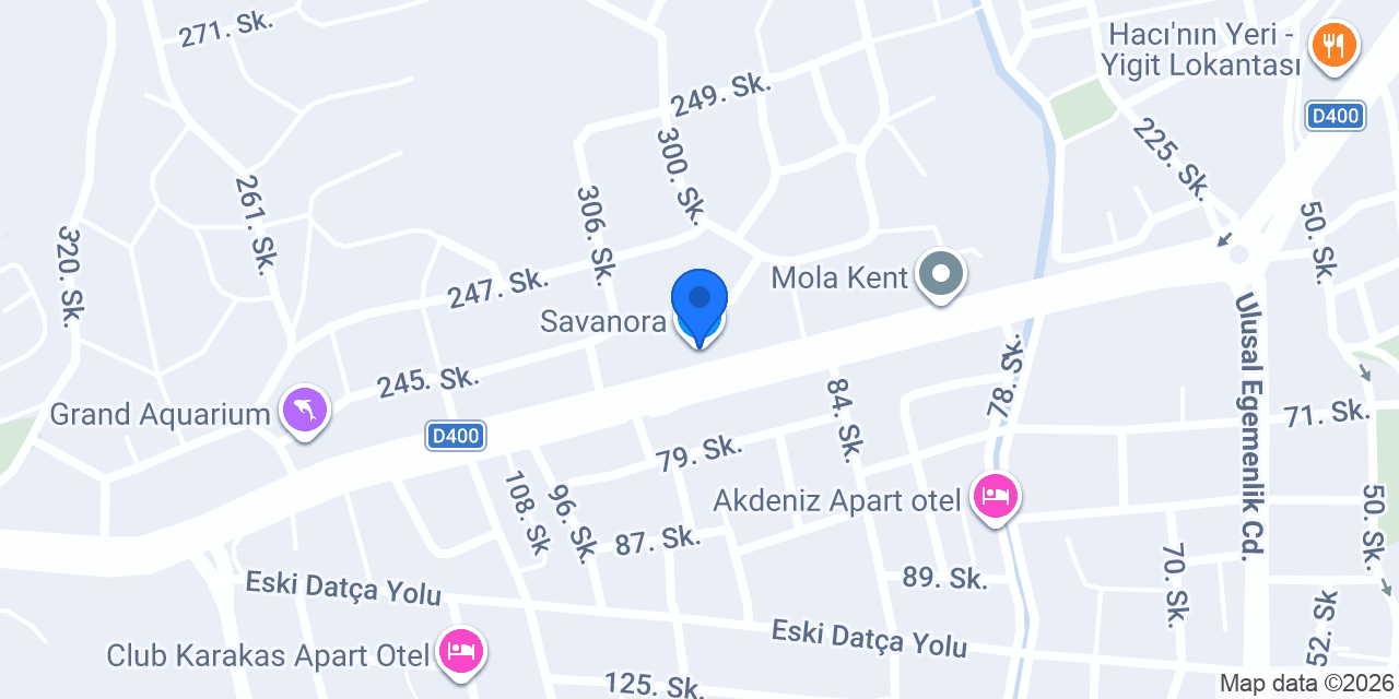 Savanora konumu