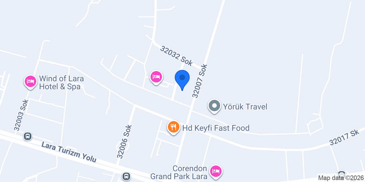 Gül Apart Antalya konumu