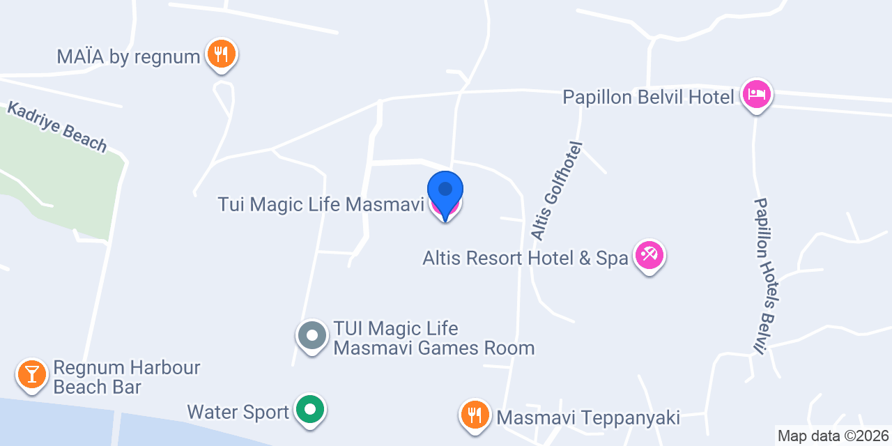 Tui Magic Life Masmavi konumu