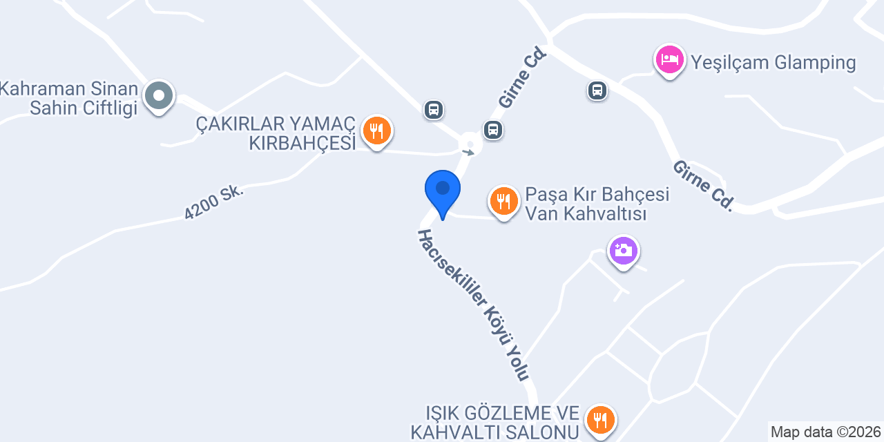 Arife Kır Sofrası konumu