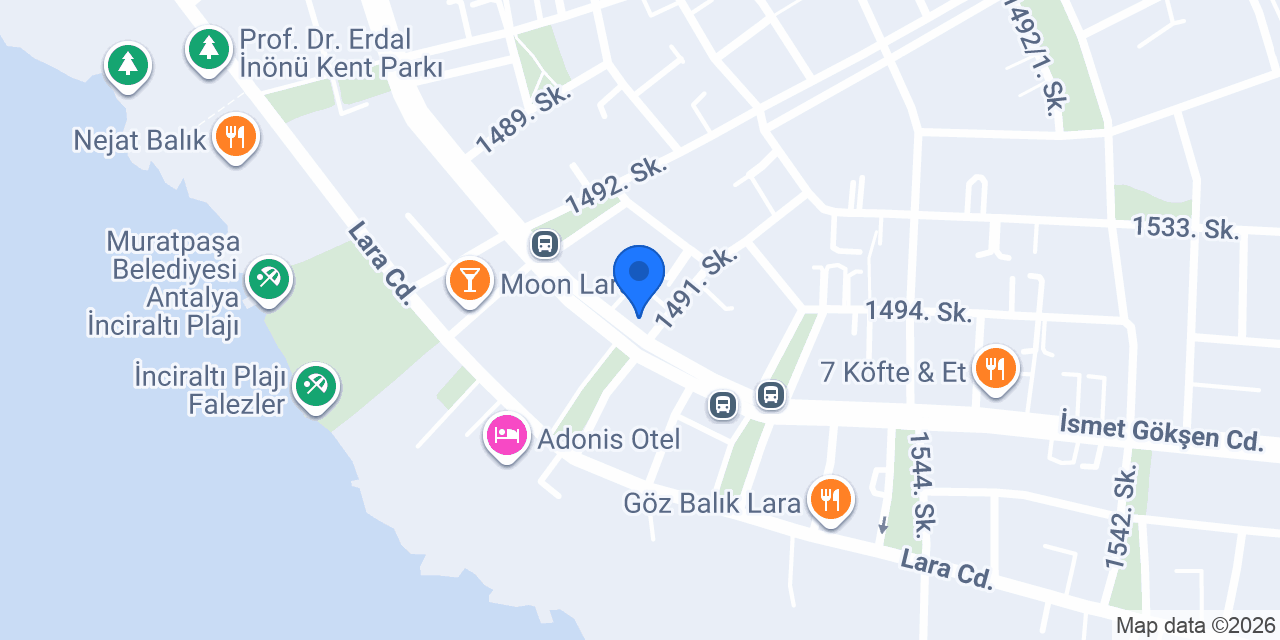 Cadde Lara Eczanesi konumu