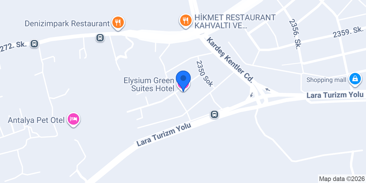 Elysium Green Suites Hotel konumu