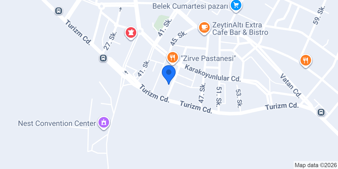 Sahil Belek Balık Evi konumu