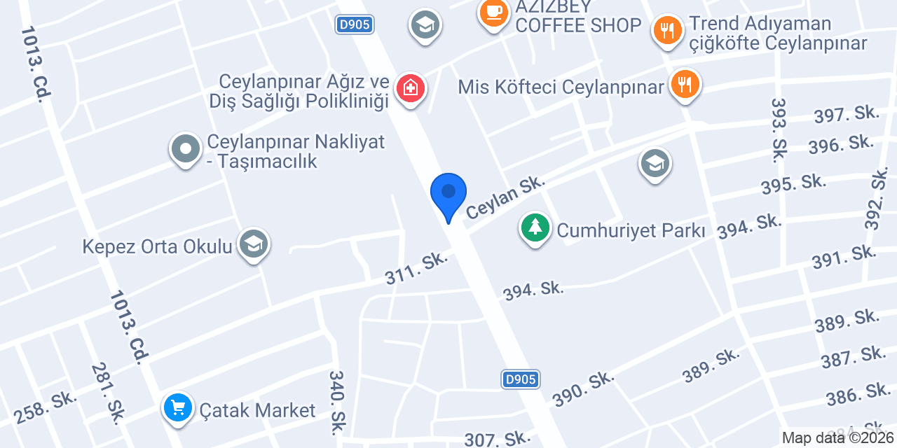 Taniş Otmotiv konumu