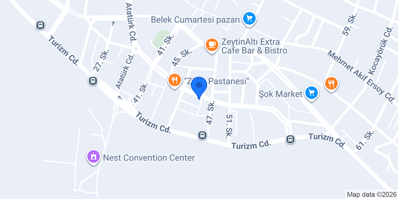 Belek TUANA Otel konumu