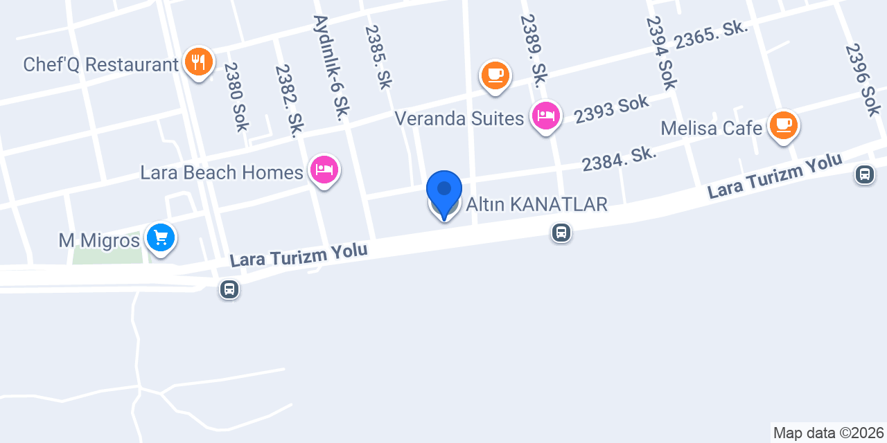 Altın KANATLAR konumu