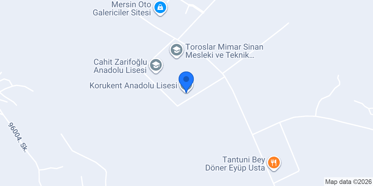 Korukent Anadolu Lisesi konumu