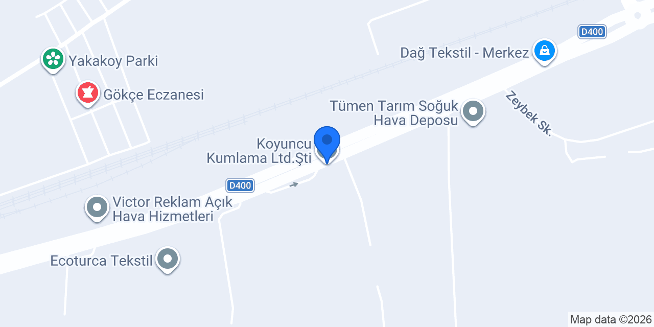 Koyuncu Kumlama Ltd.Şti. konumu