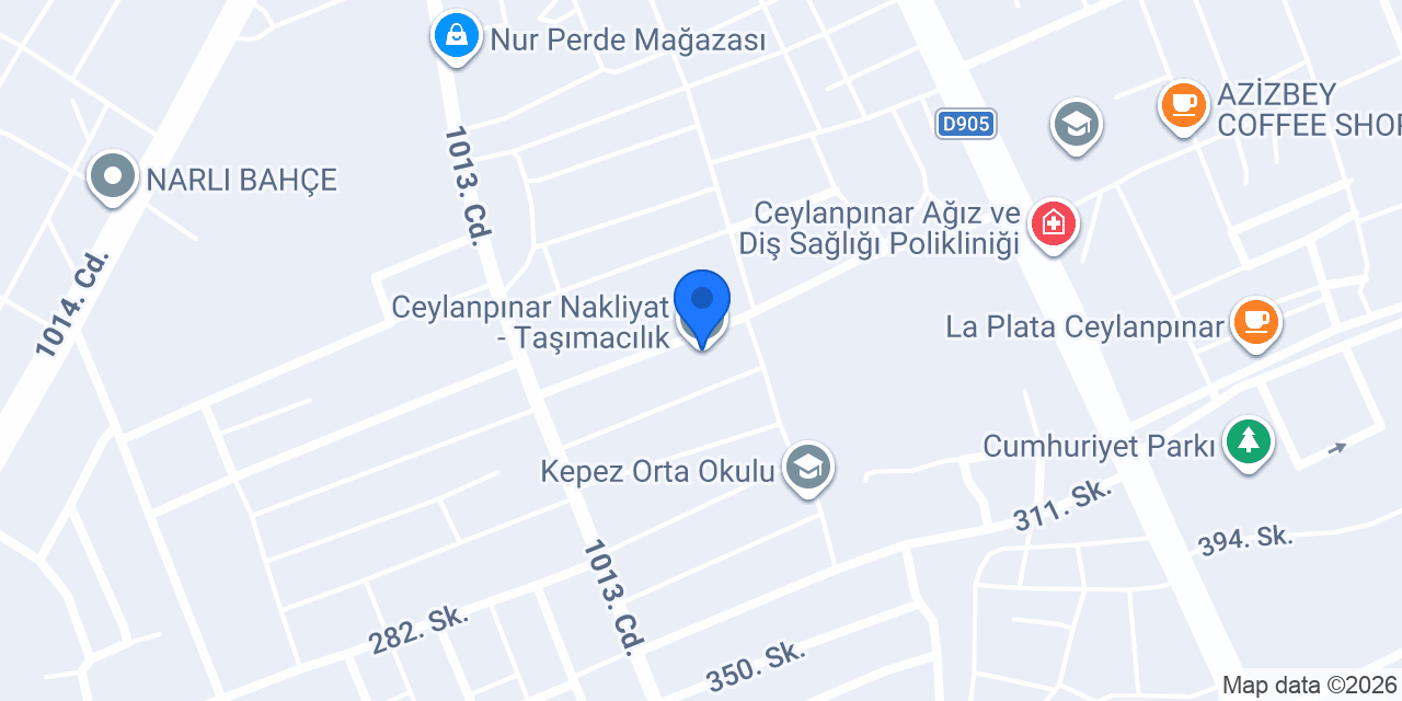 Ceylanpınar Nakliyat - Taşımacılık konumu