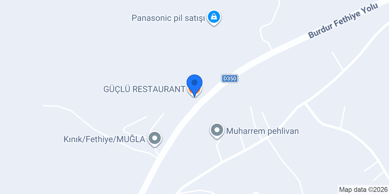 GÜÇLÜ RESTAURANT konumu